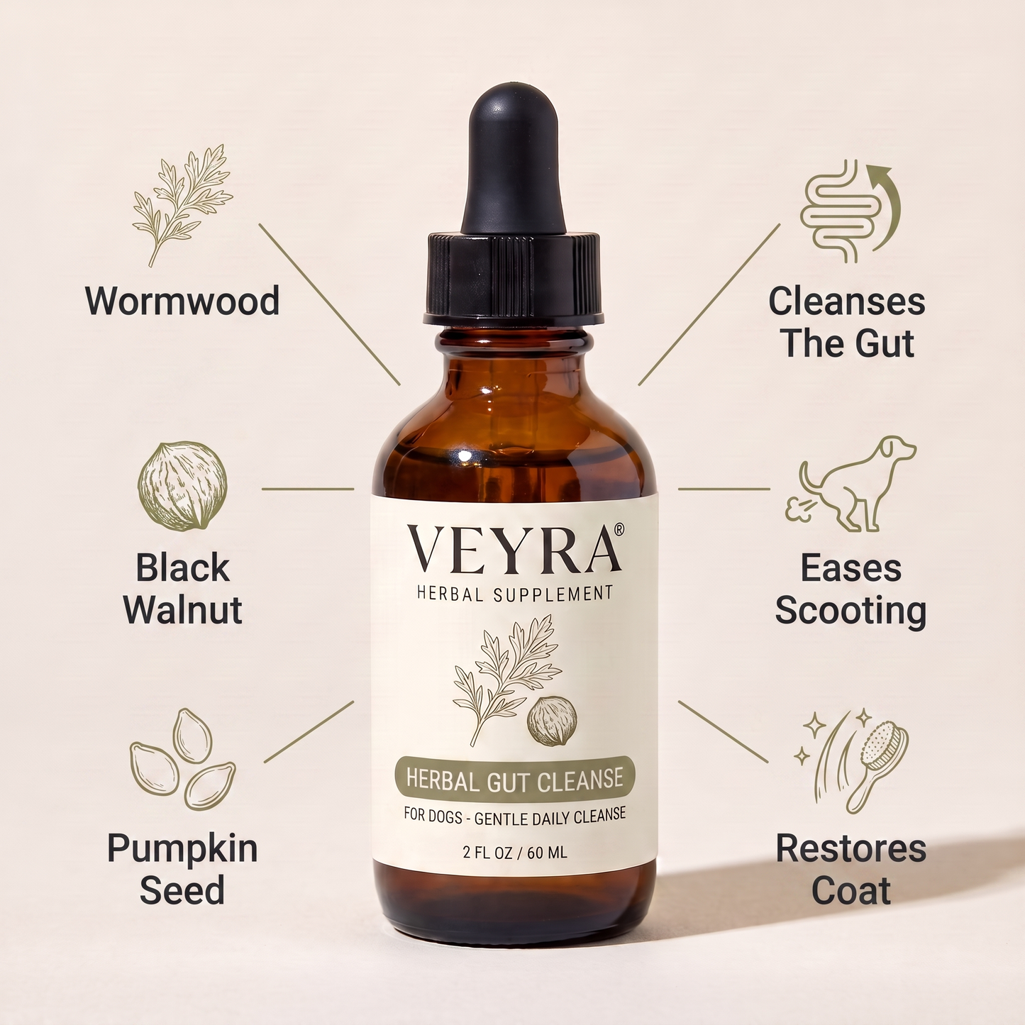 Veyra® Herbal Gut Cleanse for Dogs